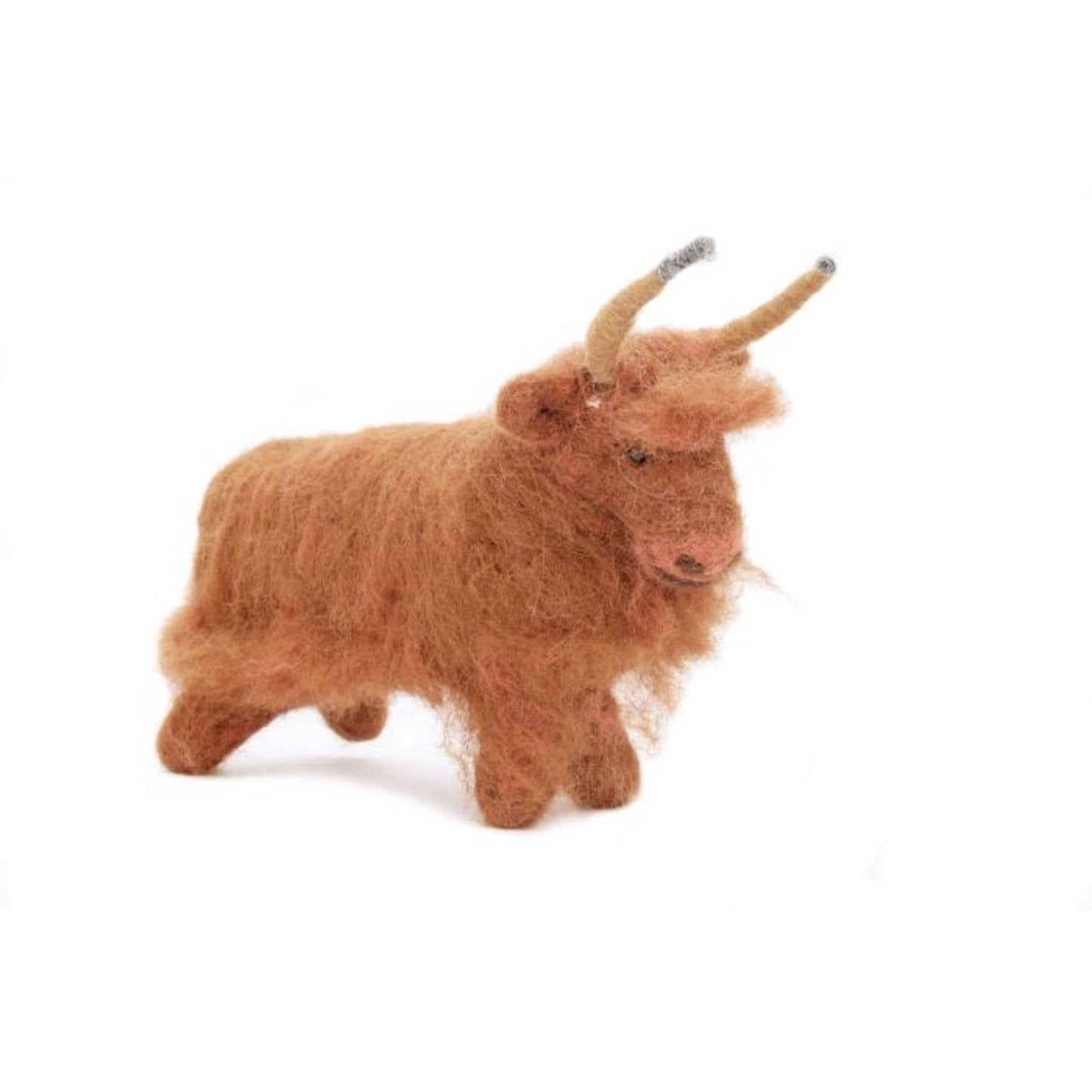 Highland Cattle- Artisan Hand-Felted Alpaca Sculpture
