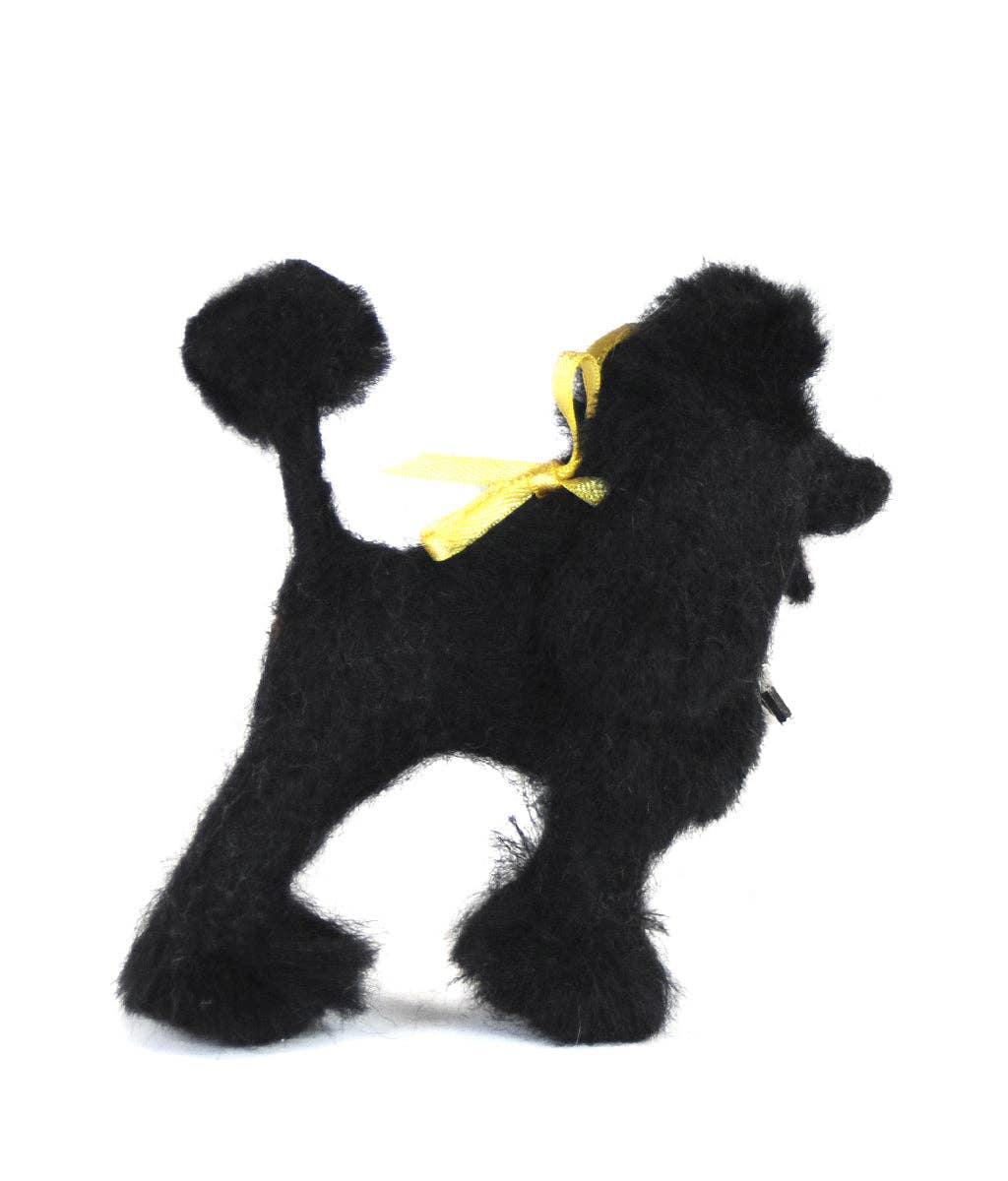 Poodle Dog- Artisan Hand-Felted Alpaca Sculpture