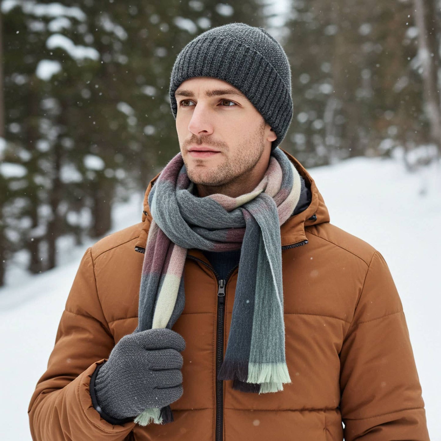 Alpaca Beanie - Trigo - Coal