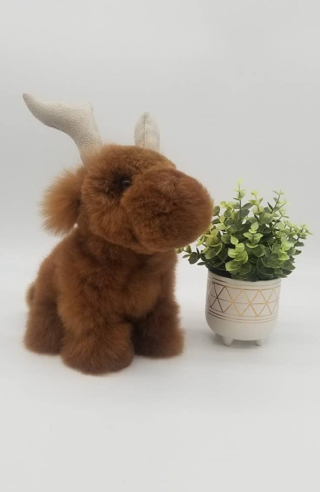 Moose 12" | Alpaca Stuffed Animal | Handmade