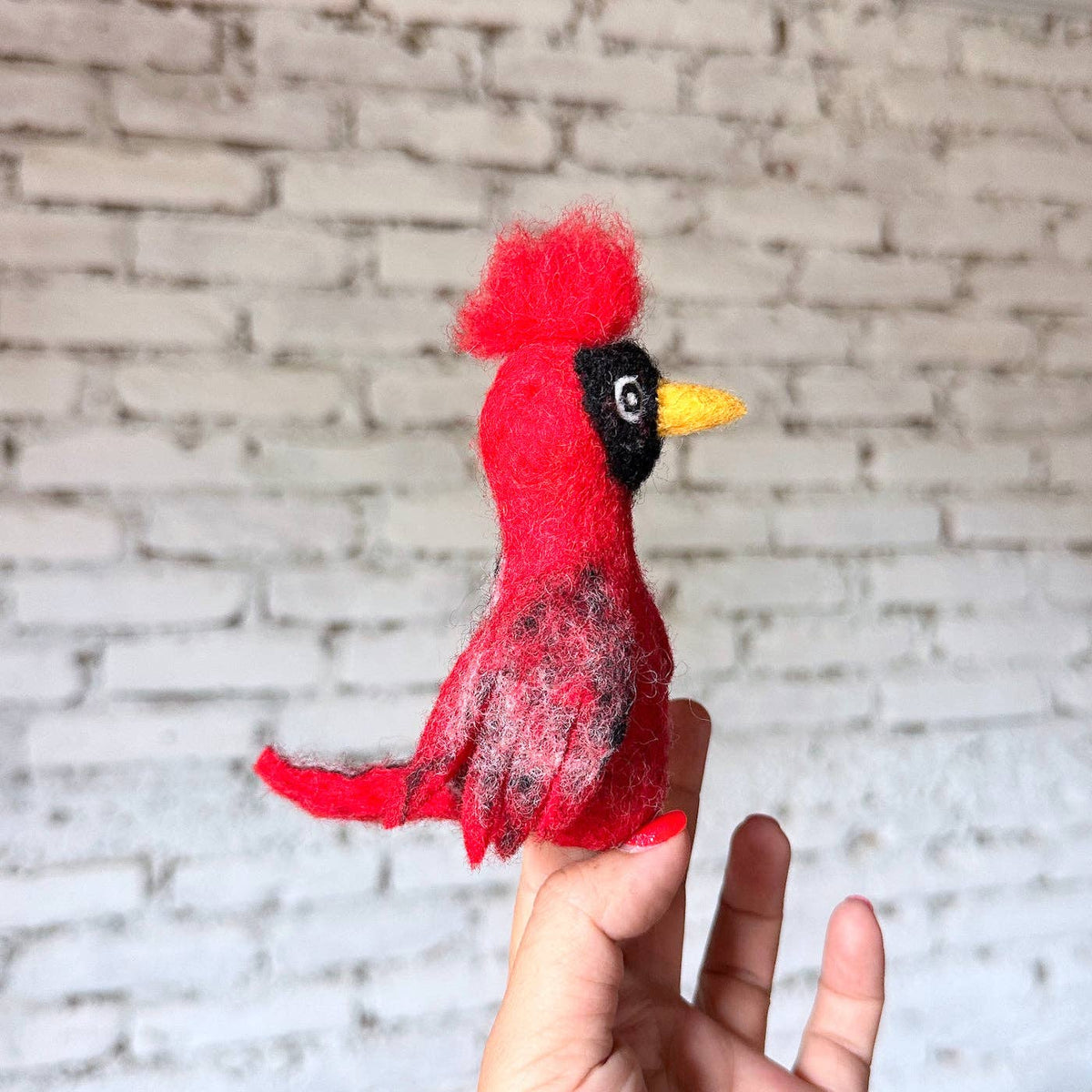 Cardinal Finger Puppet