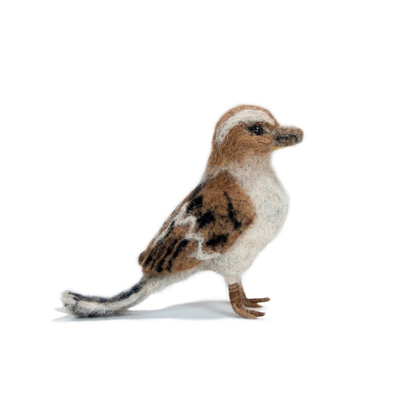 Sparrow Bird - Artisan Hand-Felted Alpaca Sculpture