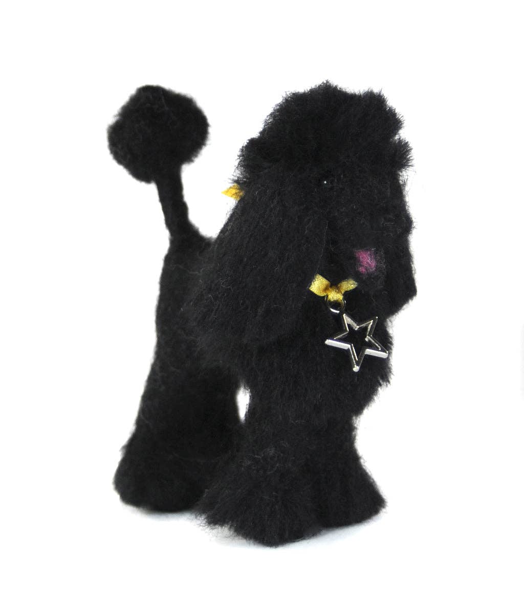 Poodle Dog- Artisan Hand-Felted Alpaca Sculpture