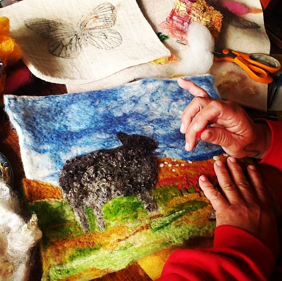 2D Needle Felting Landscape Kit