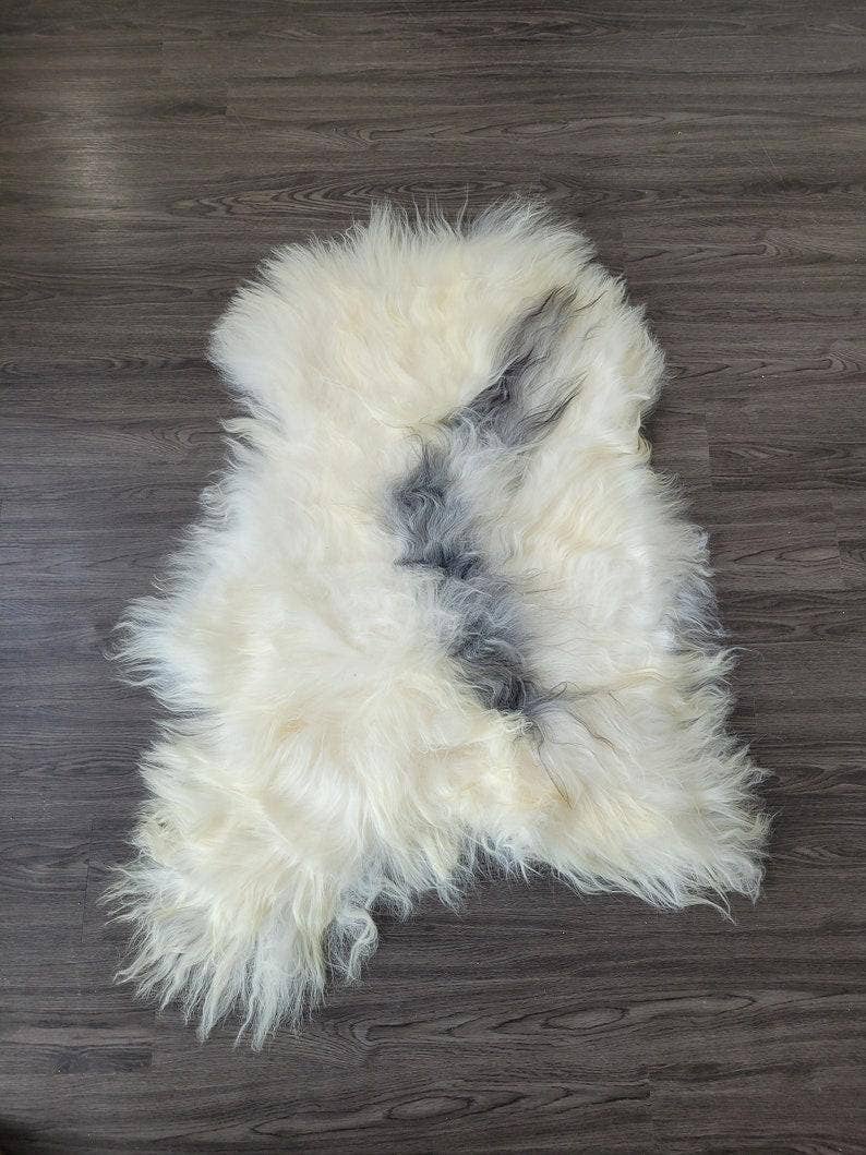 Icelandic Sheepskin Rug Sofa Throw Chair Cover Nat #3