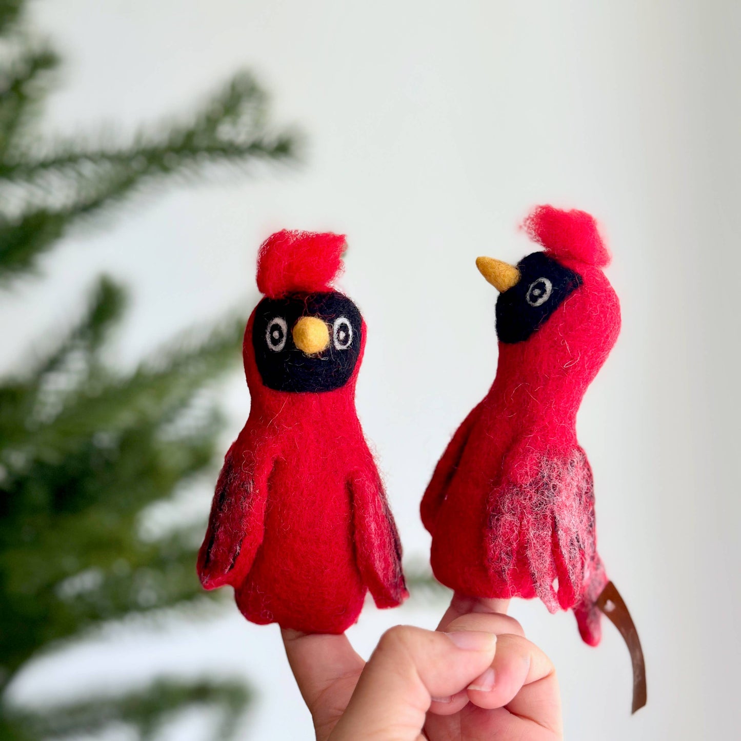 Cardinal Finger Puppet
