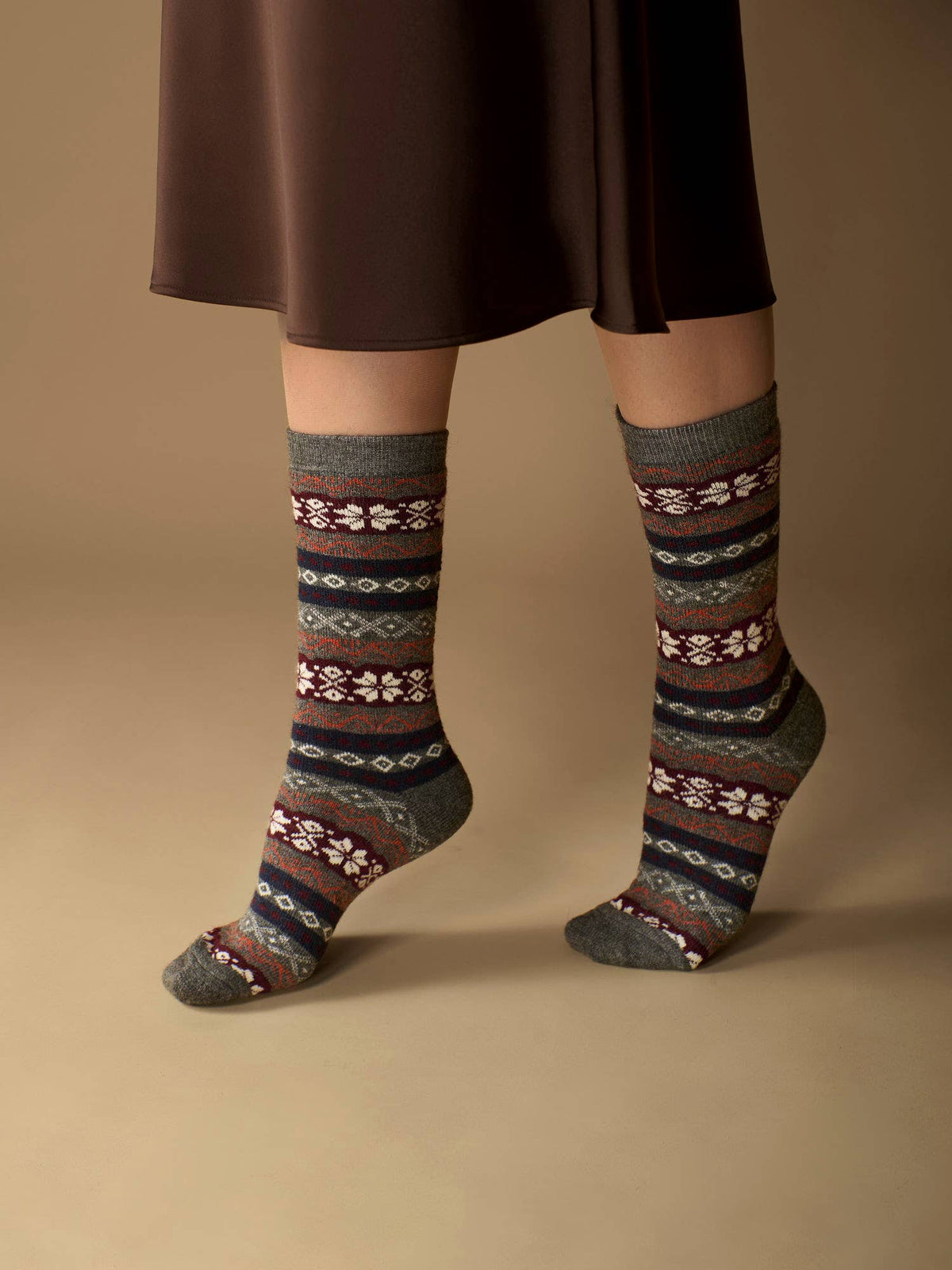 Nordic Alpaca Socks | Full Cushion Socks | Crew Socks