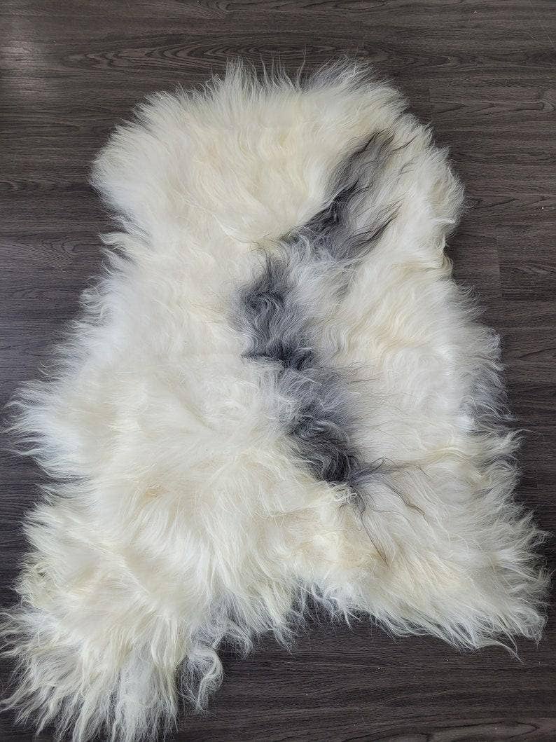 Icelandic Sheepskin Rug Sofa Throw Chair Cover Nat #3