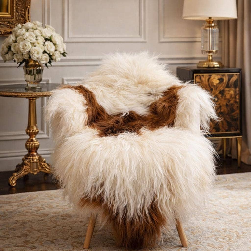 Icelandic Sheepskin Rug Scandinavian Home Decor #13