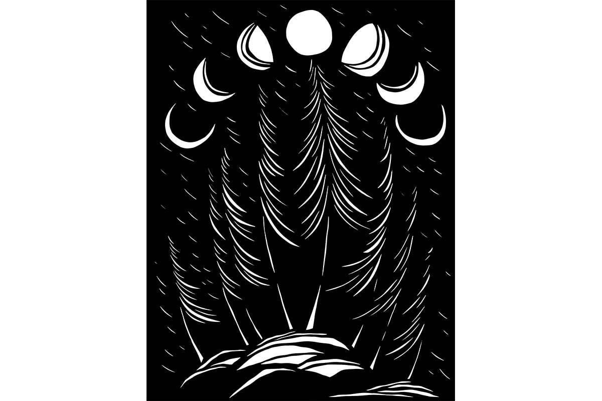 "Moon Cycle" Card