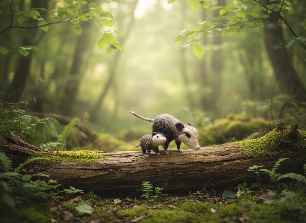 Mama Opossum & Joey