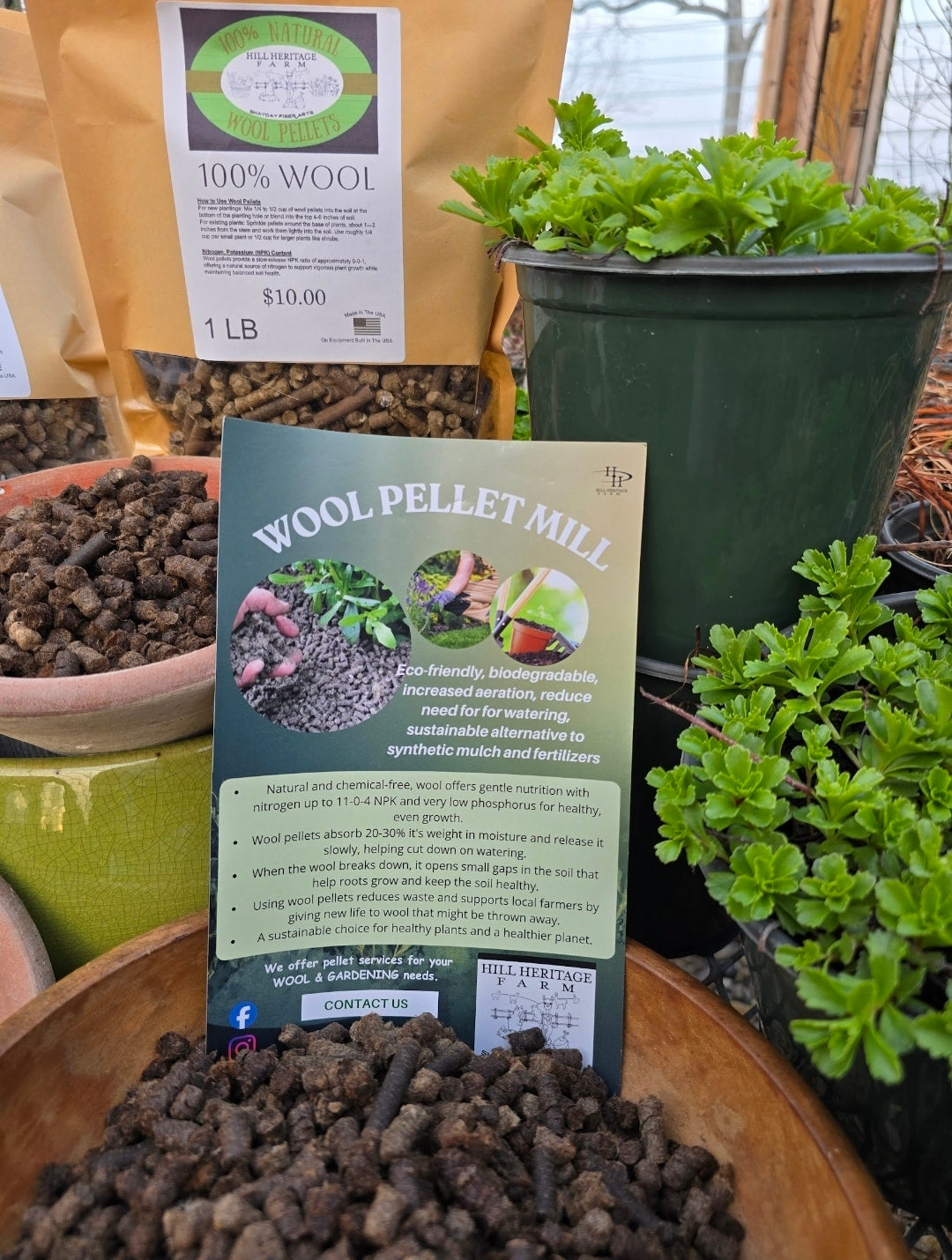 Wool Pellets Soil Amendment/Fertilizer