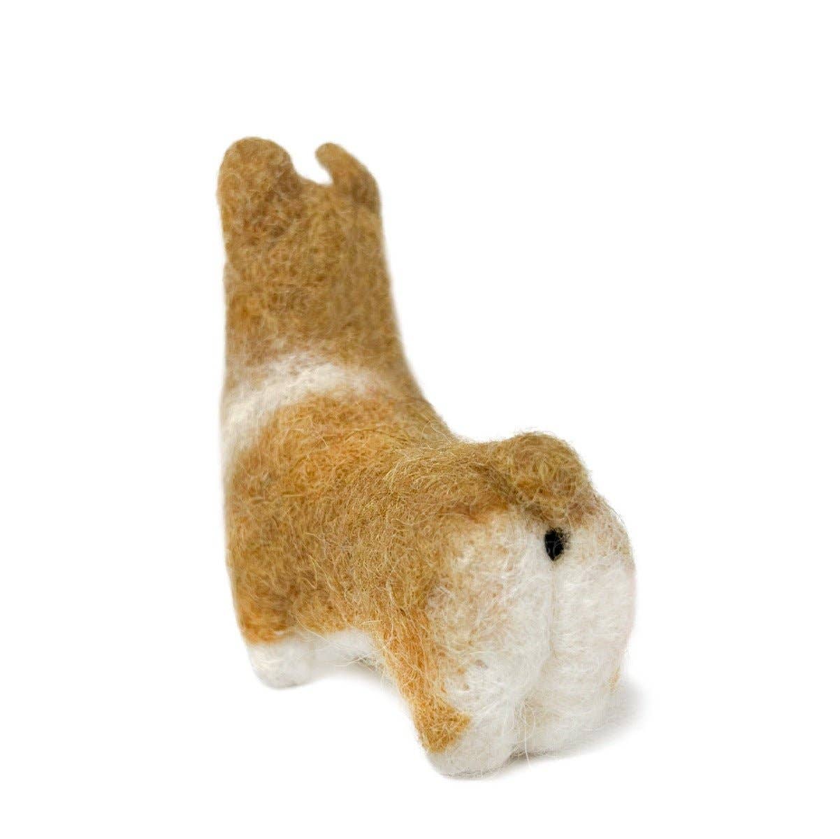 Pomeranian Dog- Artisan Hand-Felted Alpaca Sculpture