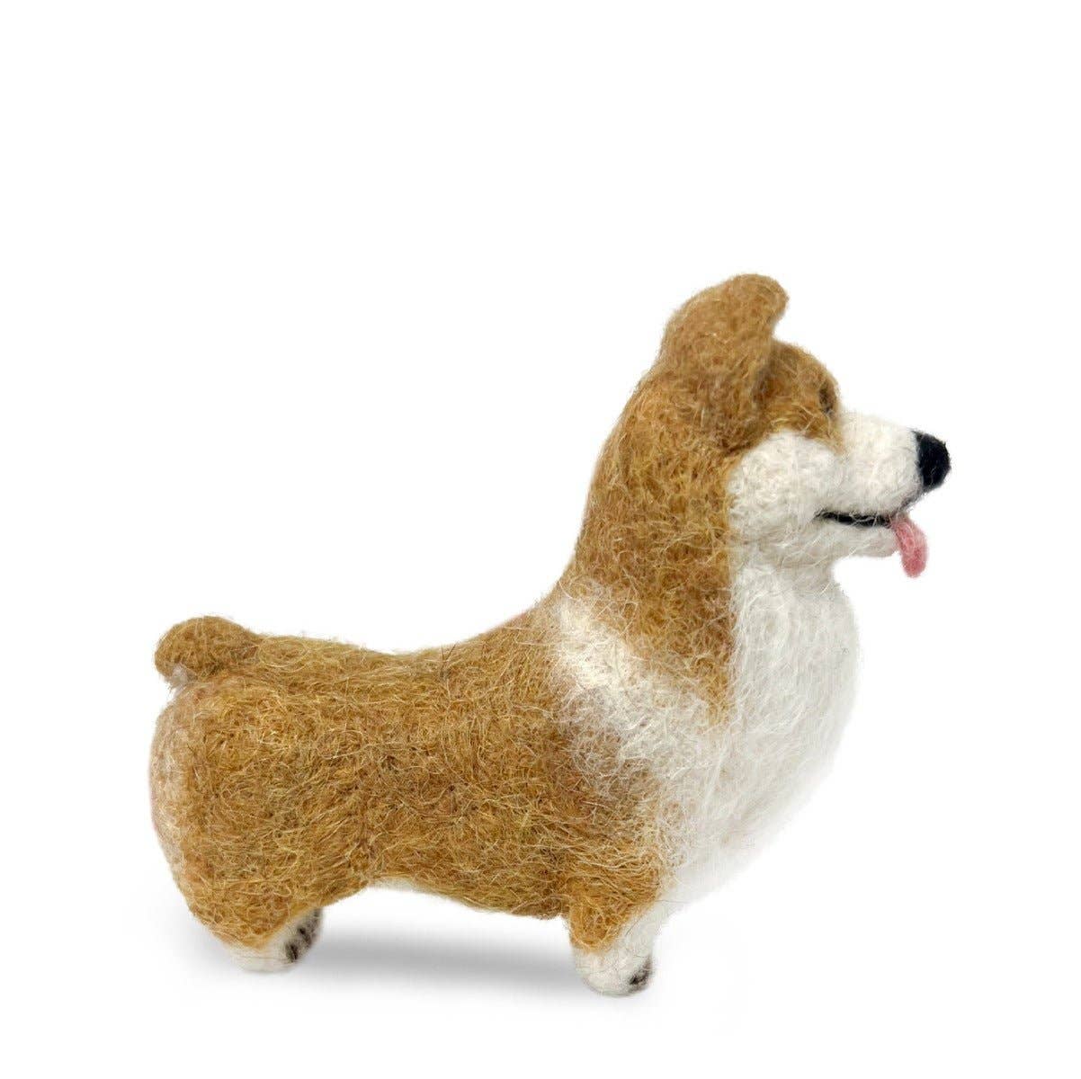 Pomeranian Dog- Artisan Hand-Felted Alpaca Sculpture