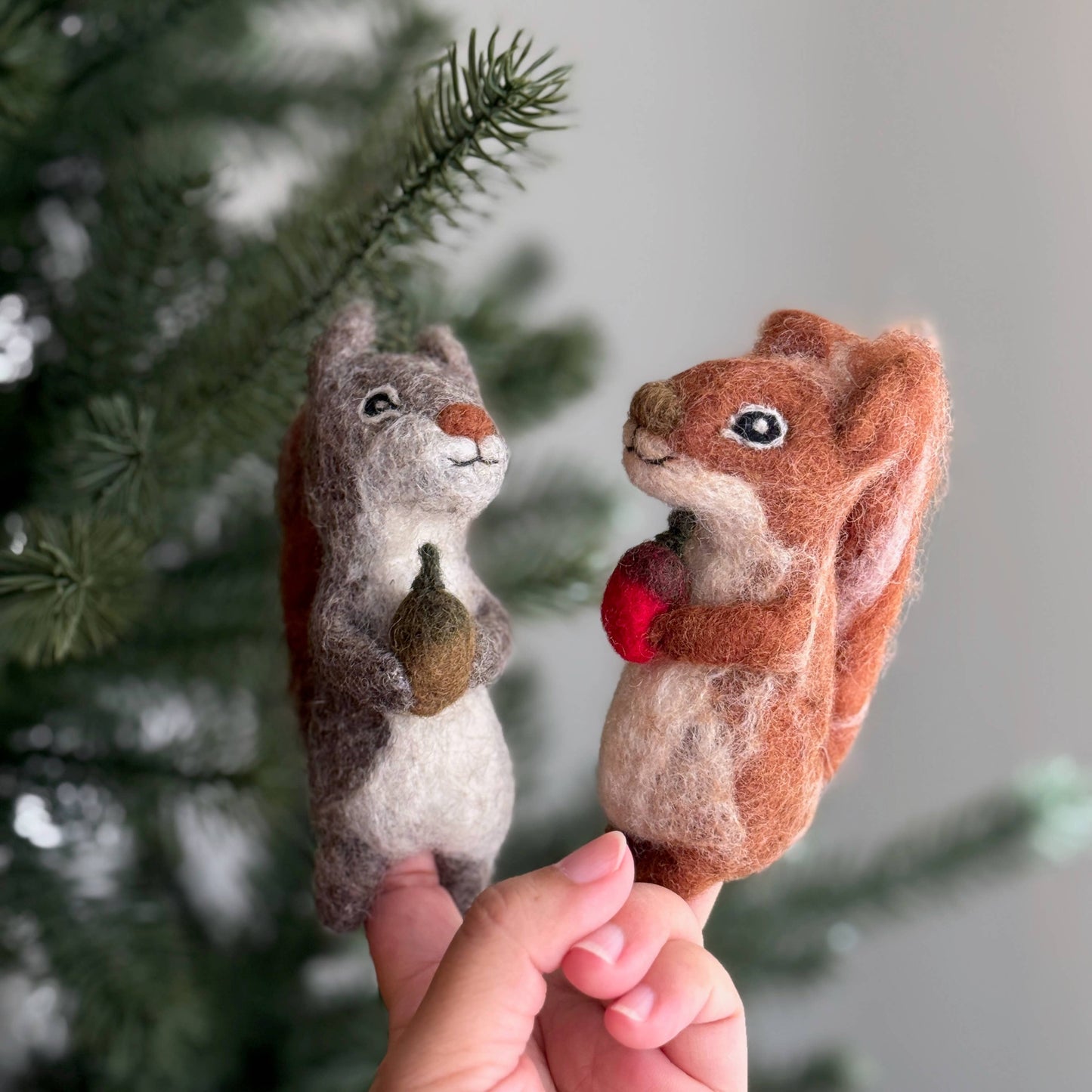Squirrel Finger Puppet