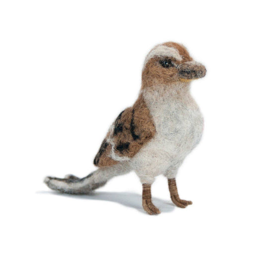 Sparrow Bird - Artisan Hand-Felted Alpaca Sculpture