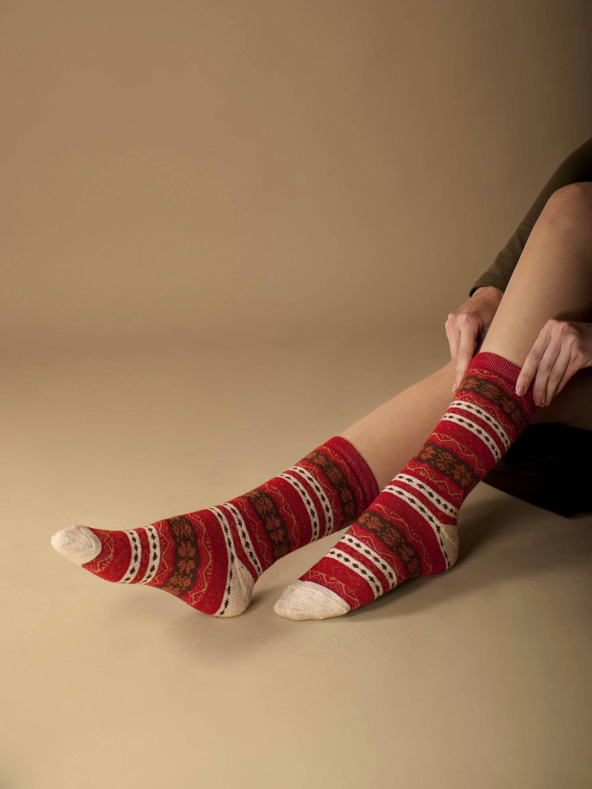 Nordic Alpaca Socks | Full Cushion Socks | Crew Socks