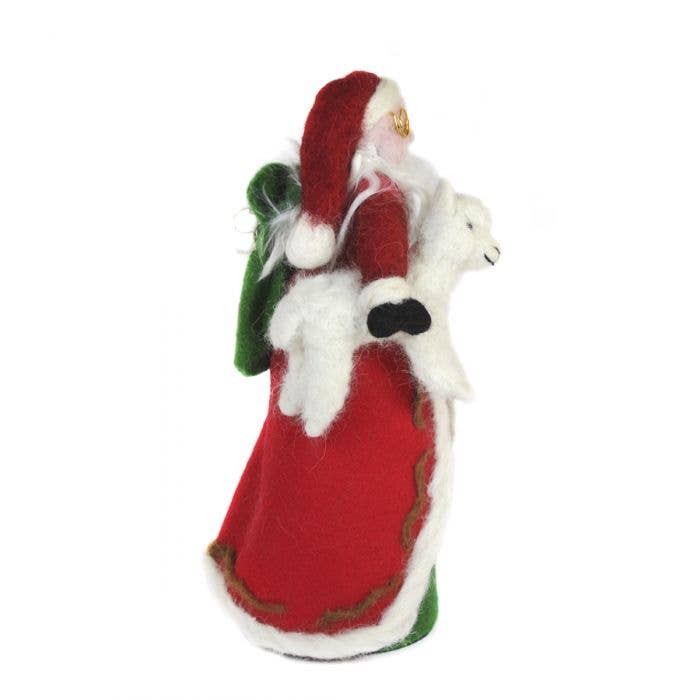 Father Christmas 8.5" - Holiday Decor Alpaca Tree Topper